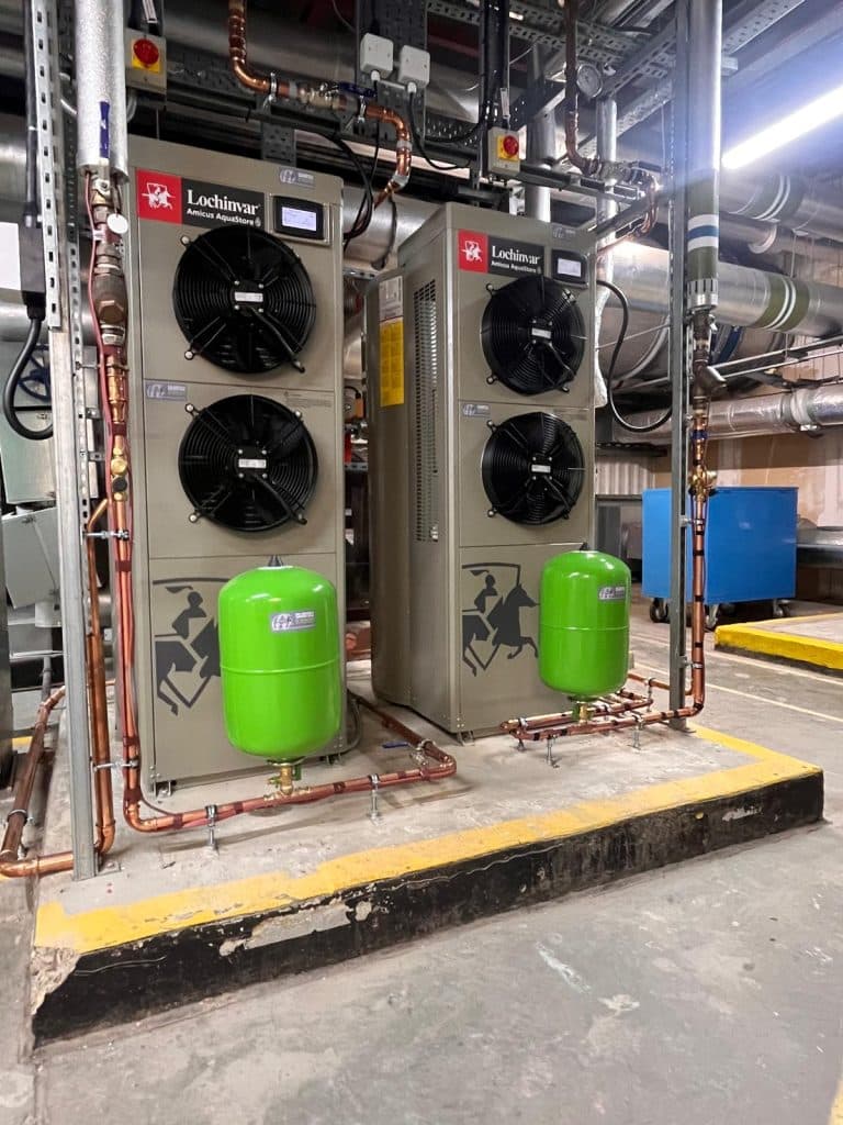 Bentall Shopping Centre Lochinvar Amicus AquaStore Heat Pumps