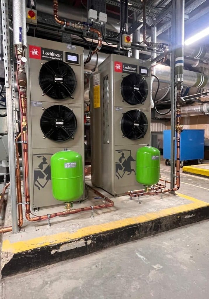 Bentall Shopping Centre Lochinvar Amicus AquaStore Heat Pumps