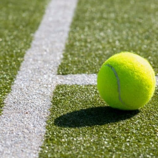 Tennis Ball on Court